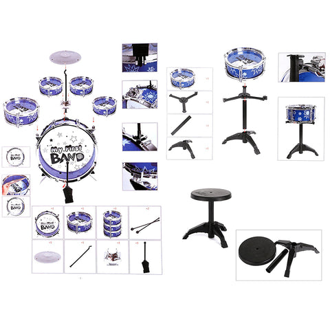 Kids Jazz Drum Kit Musical Set