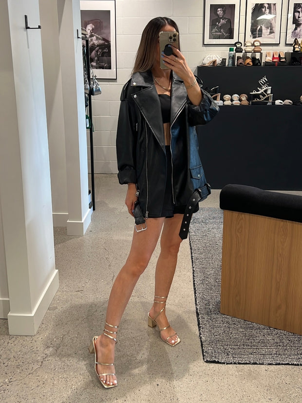 Nellie Oversized Leather Jacket – Maya Lee Boutique