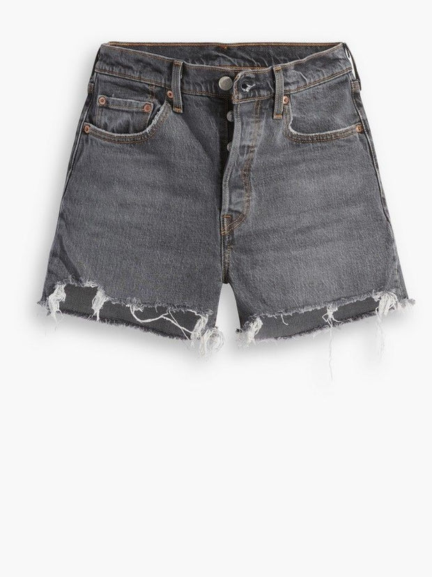 Levi's Cotton 501 Mid-Thigh Distressed Denim Shorts - Macy's