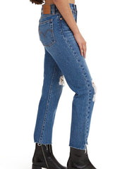 Levi's - Wedgie Fit Straight Jeans in Christina (Blue) – gravitypope