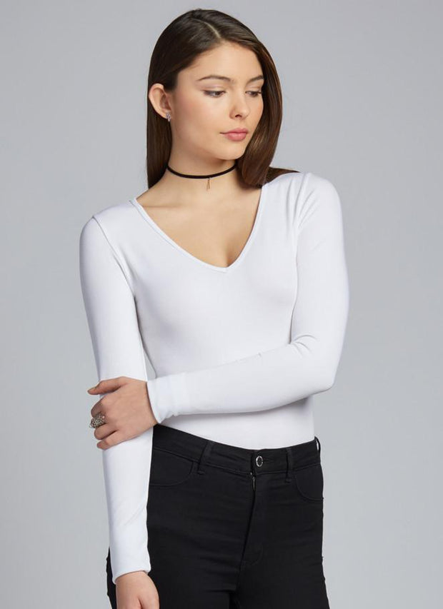 Bamboo Long Sleeve Scoop Neck Top – Buy C'est Moi - USA