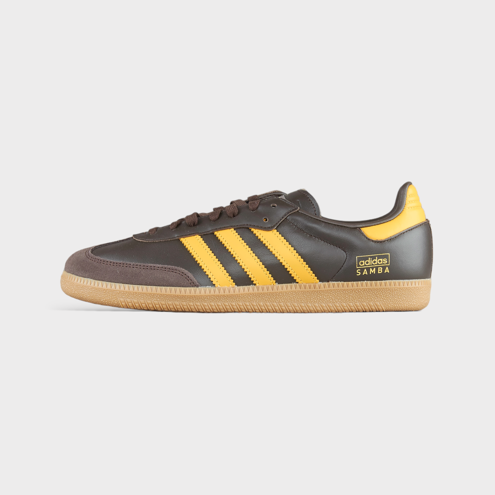 Adidas Samba OG Sneakers I Brun/Gul - 42 2/3