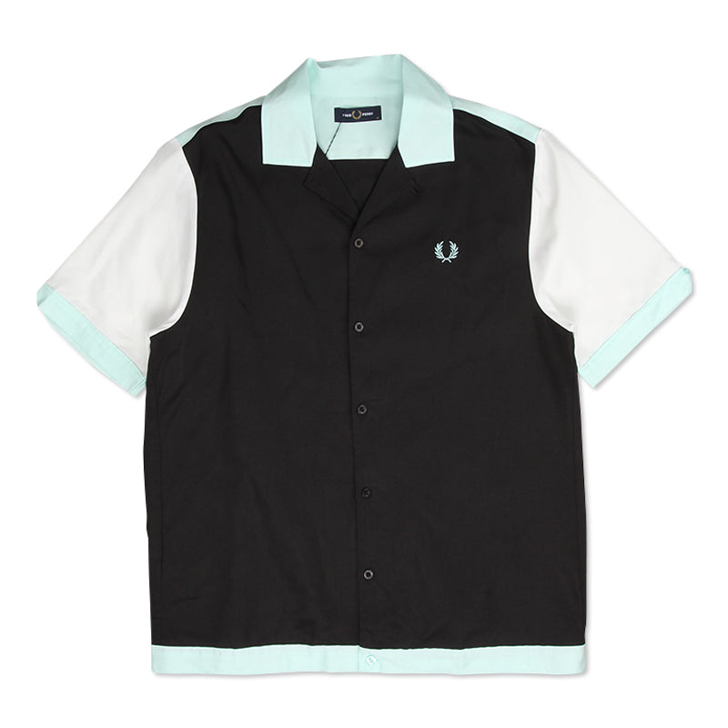 FRED PERRY BLOCK BOWLING SKJORTE - M