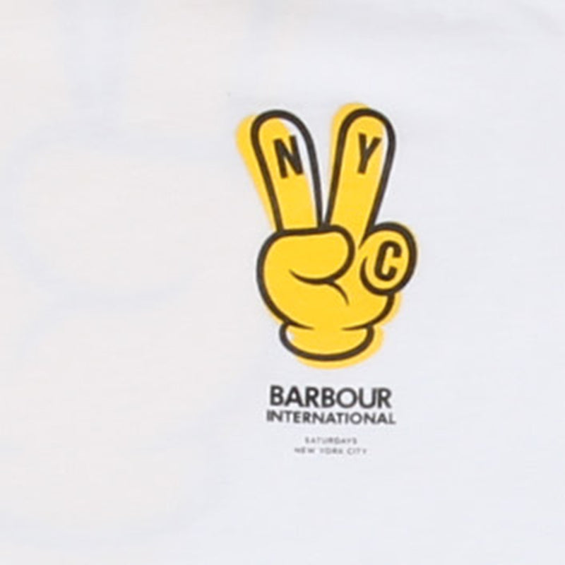 BARBOUR INTERNATIONALS X SATURDAYS NYC PEACE T-SHIRT - Le Fix