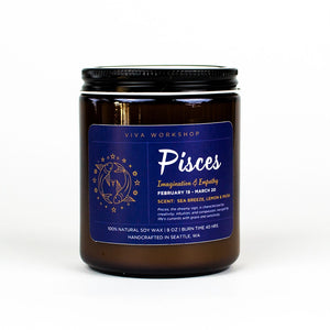Pisces Soy Candle - Viva Workshop