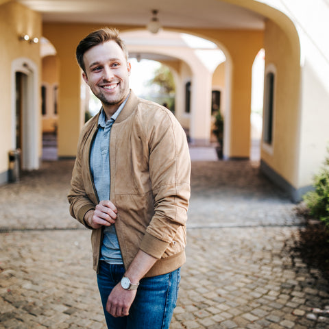 Wildlederjacke für Herren_ Ledermoden Susanne