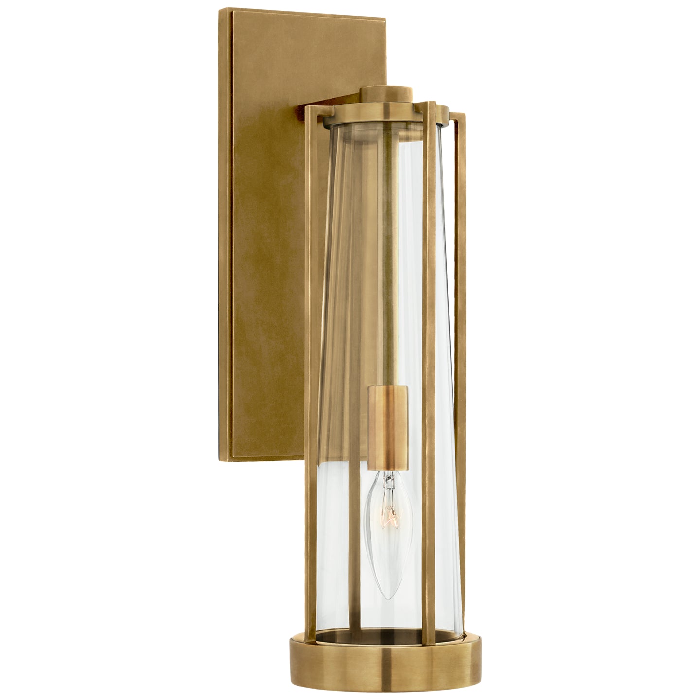 Iveala Single Sconce with Alabaster Shade, Visual Comfort