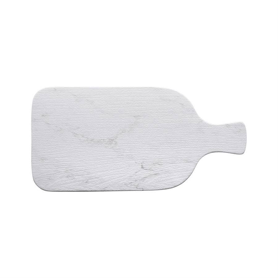 Load image into Gallery viewer, Gourmet Marble Blanc Melamine Serving Board Paddle - Curated Home Decor
