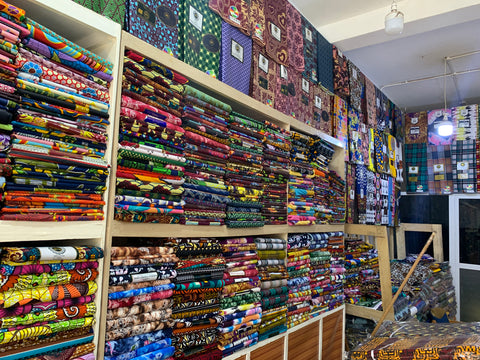 The biggest fabric shop in The Ganbia