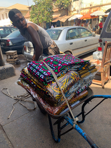 Thats one way to carry African Fabric