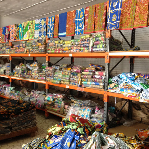 The largest fabric shop in The Gambia