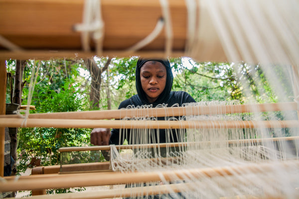 Weaving is done at Footsteps eco lodge 