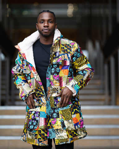 African Clothing: Patchwork Parka