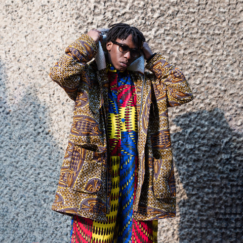 African Parka with African Boiler Suit