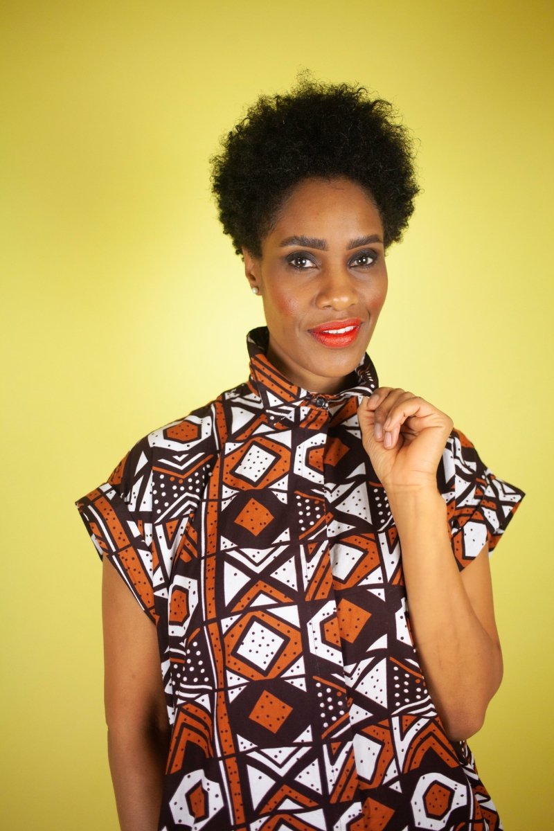 Amazing African Dress in Brown / Made In Africa / Continent Clothing ...