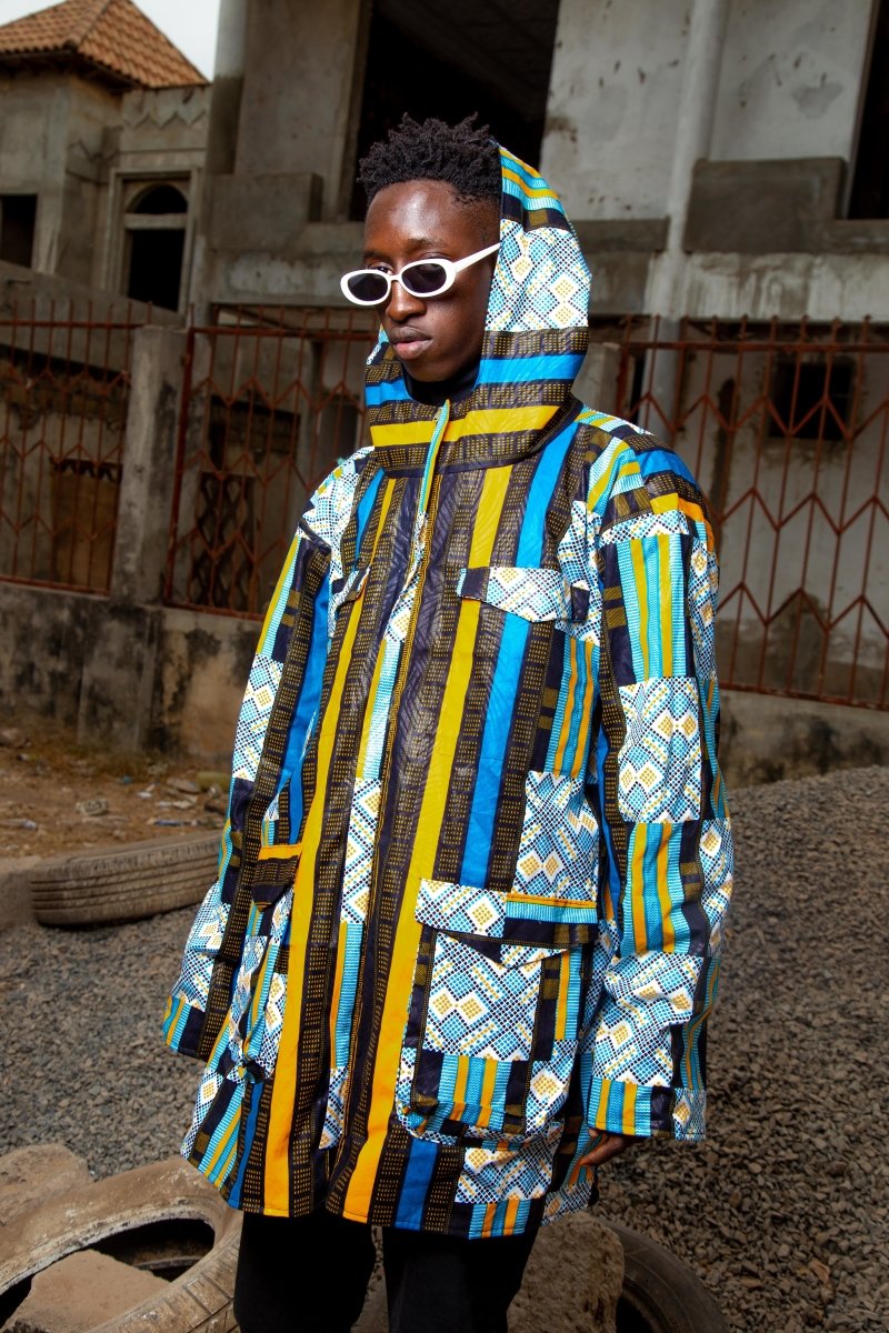 African Hooded Jacket In Kente Print / African Clothing, African made ...