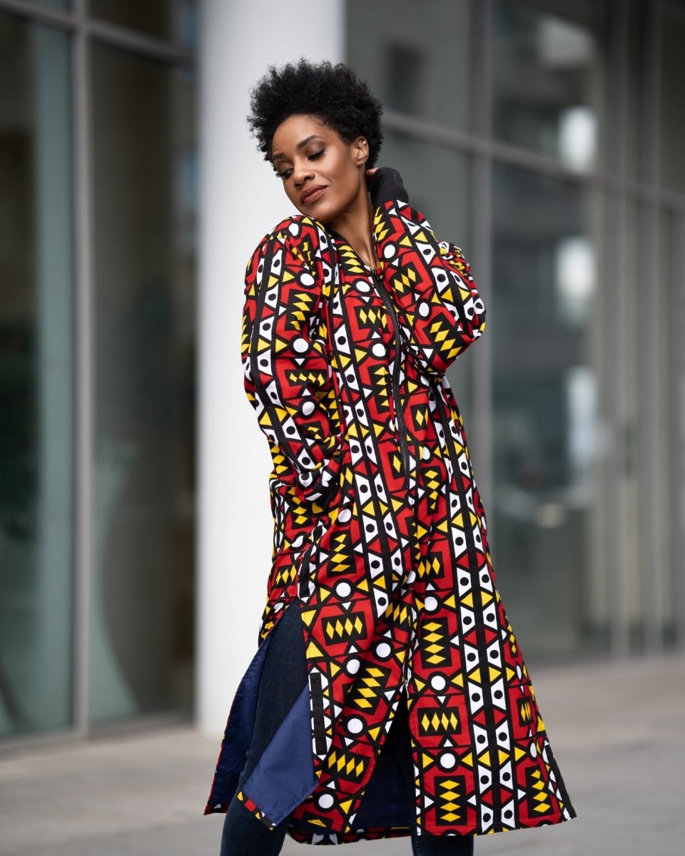 African Summer Parka In Patchwork / Patchwork Coat Made In Africa– The ...