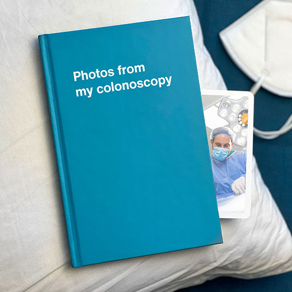A WTF Notebook titled: Photos from my colonoscopy