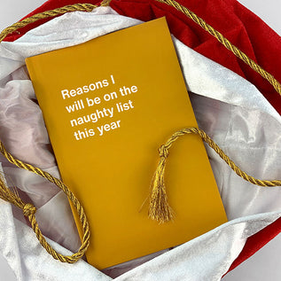 A WTF Notebook titled: Reasons I will be on the naughty list this year