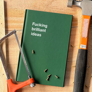A WTF Notebook titled: Fucking brilliant ideas