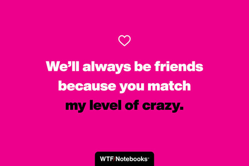 A funny & sassy friendship quote: Crazy