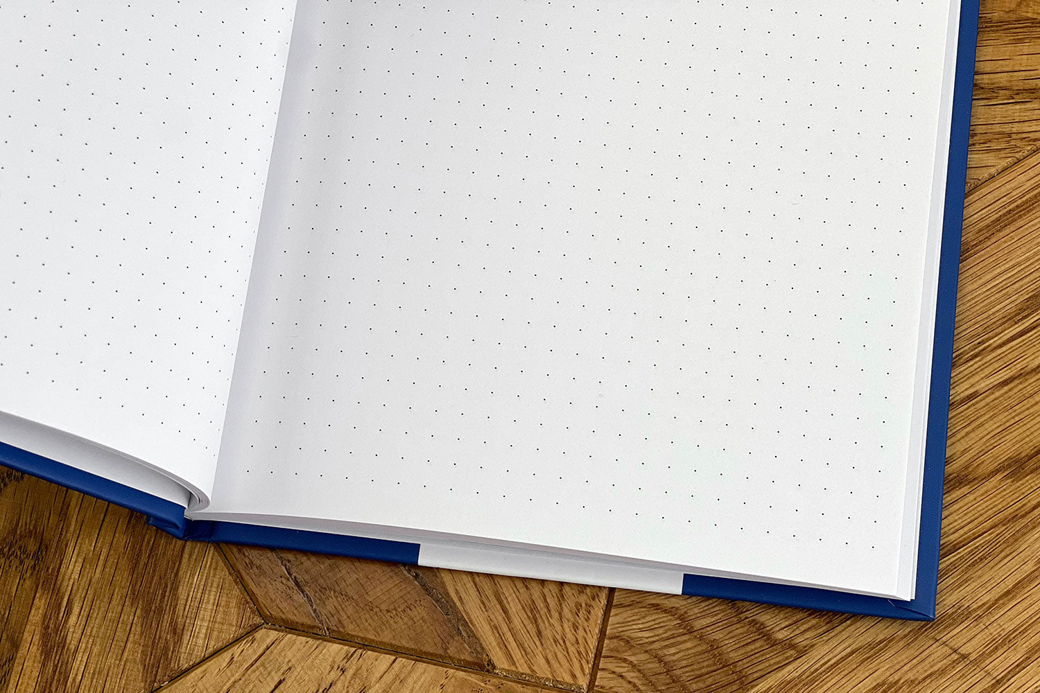 The dotted inside pages of a WTF Notebook