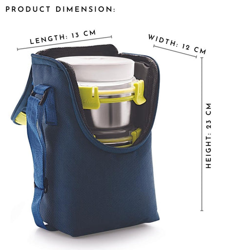 Magnus Pride 4 Deluxe Insulated Lunch Box ,1000 ml, Blue — Magnus