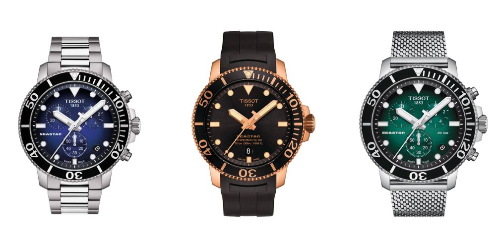 Tissot Seastar 1000 wristwatches