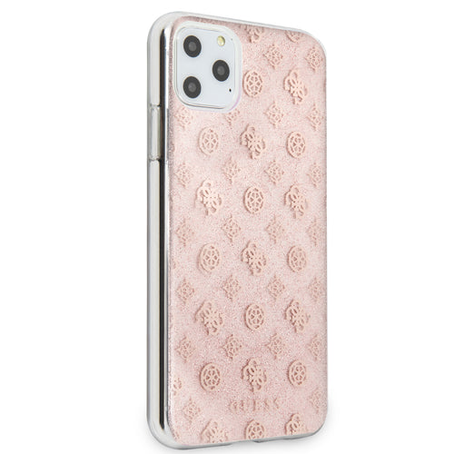 Funda Guess Rígida Translúcida con Peonías Brillantes para Apple