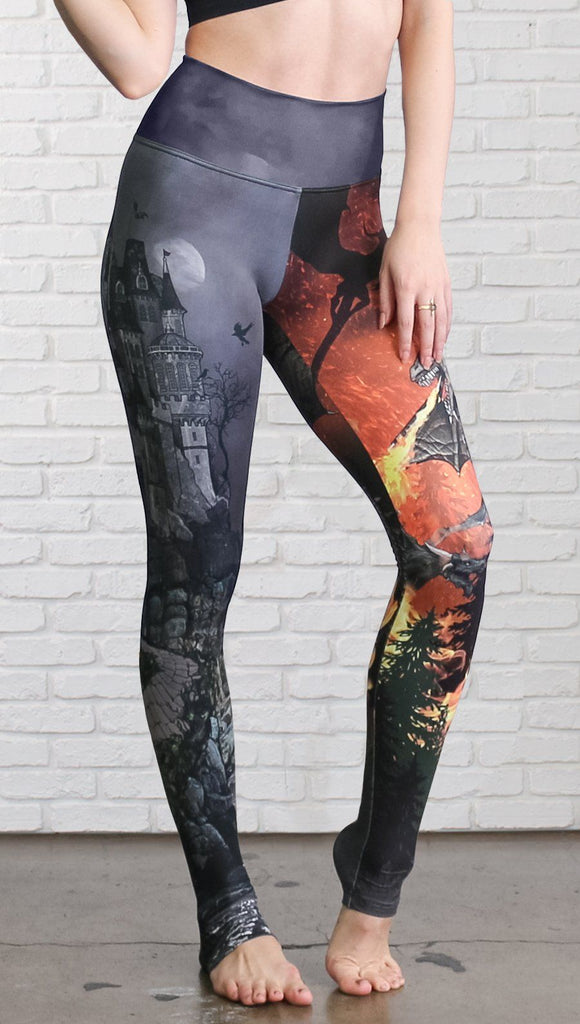 Red Dragon Scale Leggings, Mermaid Leggings for Women, Yoga Leggings,  Spandex Leggings, African Clothing, Print Leggings, Workout Leggings -   Canada