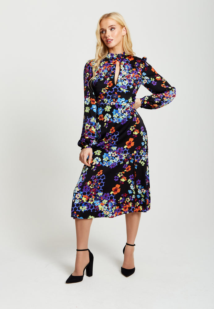 Liquorish Speckle Floral Print Maxi Dress – Liquorish Online