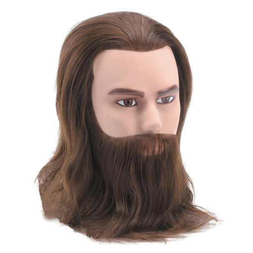 Mannequin Training Head Suitable for Coloring Blow Drying Bleaching  Cutting, 100% Humun Hair High Density with Beard - by Prohair
