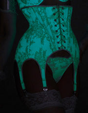 Artifice Products - Glow in the dark Lace Garter Corset – Artifice Clothing
