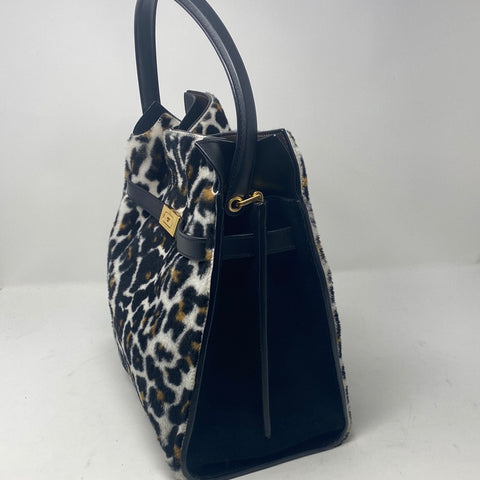 Tory Burch Lee Radziwill Calf Hair and Black Bag Large – The Hangout