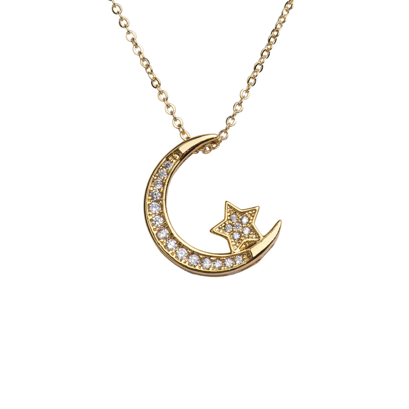 Collar Luna y Estrella - Oro LuckyLy