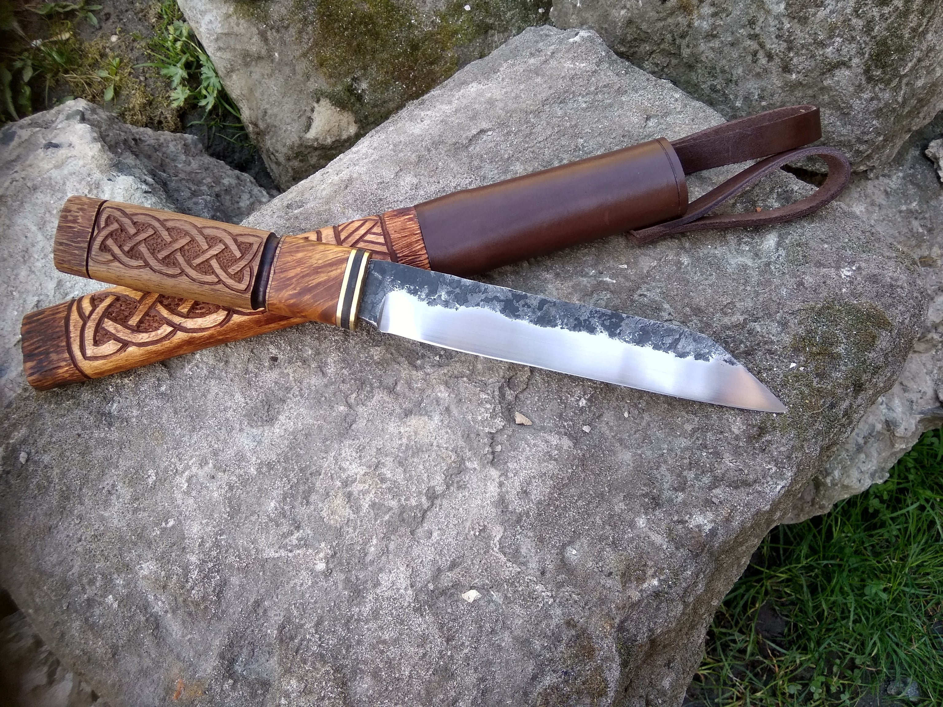 Anglo Saxon Seax Knife Engraved Hunting Knife Custom Seax Knife Valhallaworld 9035