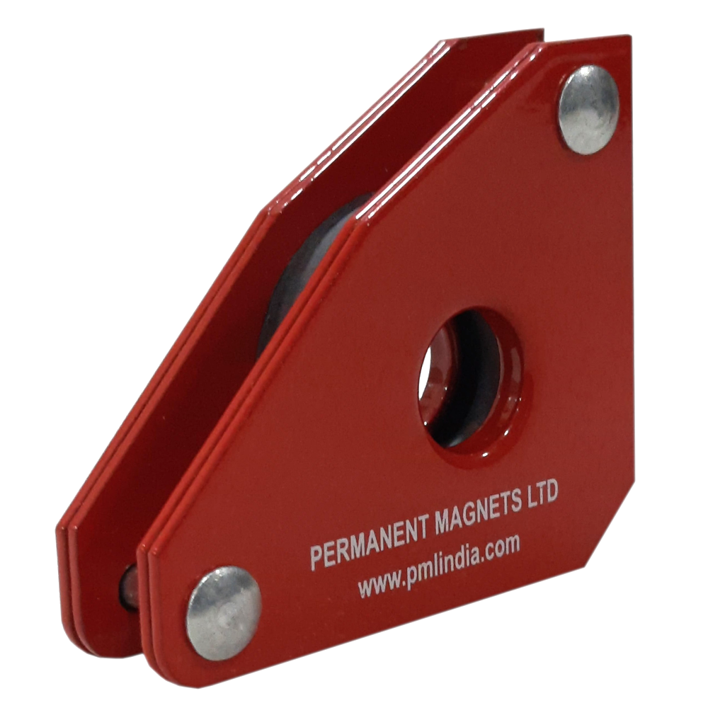 Mini square multi angle magnetic welding clamp-front view