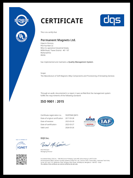 Hiperm QMS ISO 9001:2015