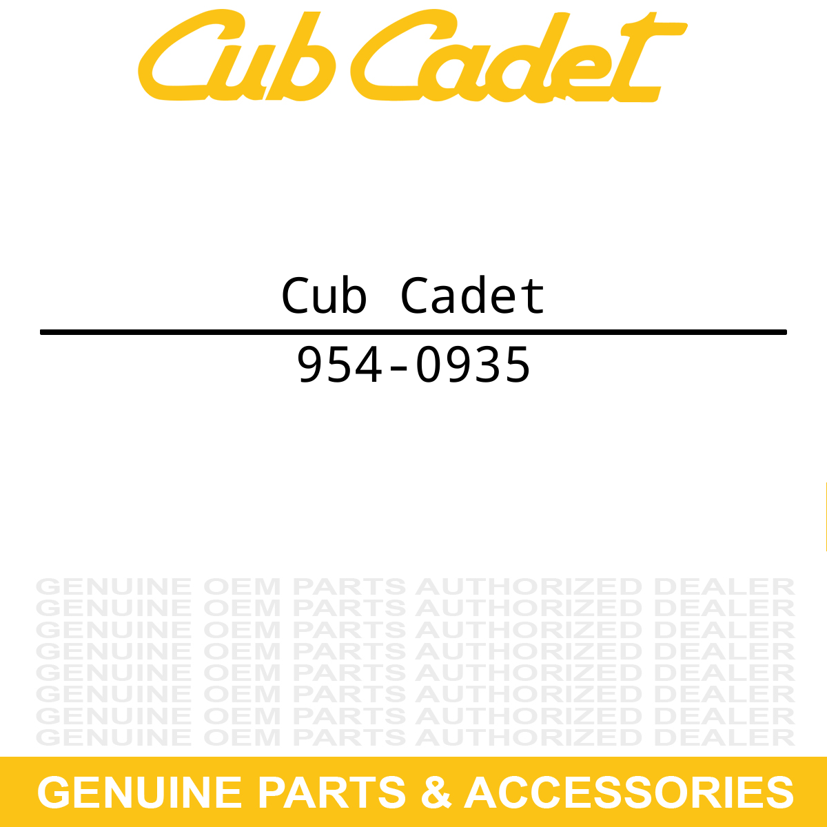 CUB CADET 954-0625A Wheeled Trimmer Idler V-Belt