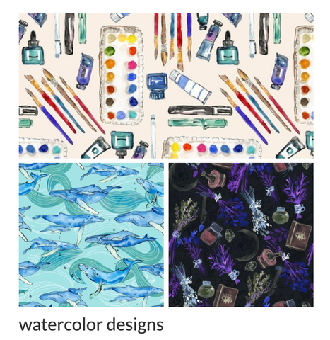 link to watercolor designs by Krystin Mann