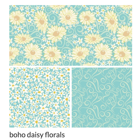 link to boho daisy floral patterns
