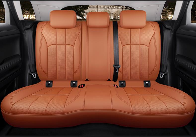 KVD Superior Leather Luxury Car Seat Cover for Honda Mobilio Full Tan