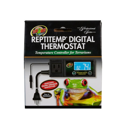 Zoomed Repti-Temp Digital Reptile Thermostat | Includes Attached DBDPet  Pro-Tip Guide - Controls Terrarium temperatures, Heat mat, Heat Tape and  More!
