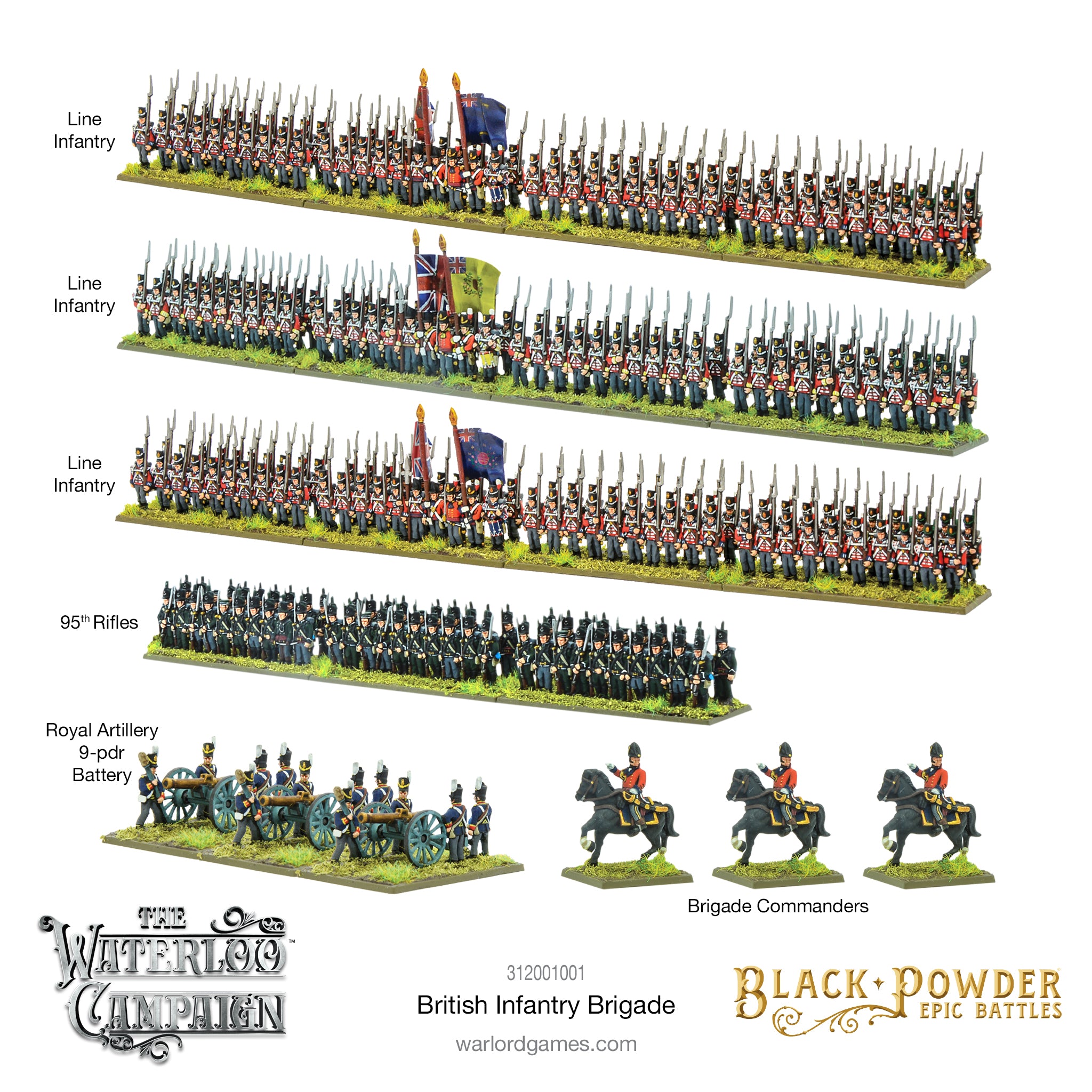 GAME STATE Singapore Black Powder Epic Battles: Waterloo - British Infantry Brigade