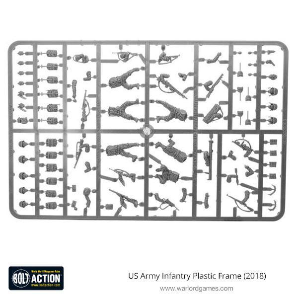 US Army Infantry Plastic Frame (2018) - Warlord Games US  ROW product image