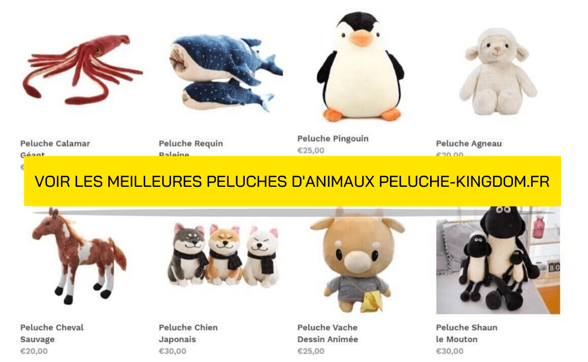 Collection Peluche Animaux