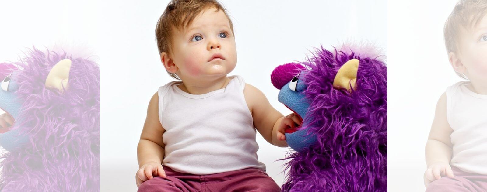 Child with his Plush Toy