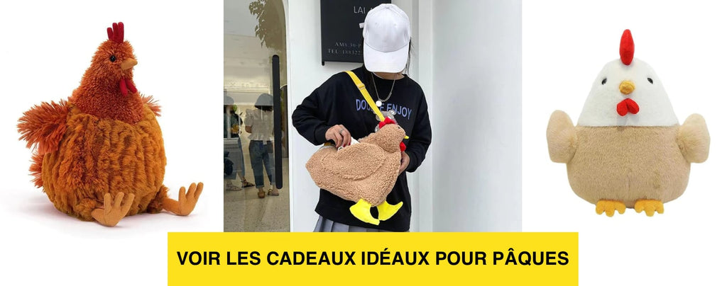 Achat Peluche et sac poule pour Pâques | Peluche Kingdom