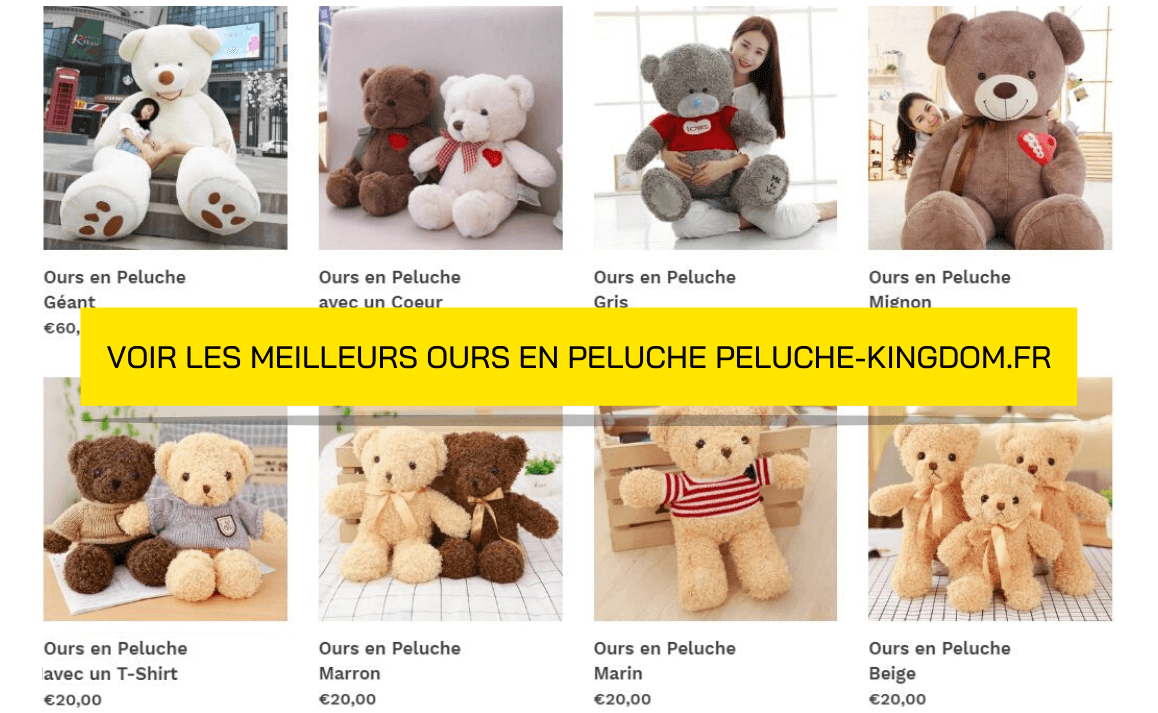 Page Collection Ours en Peluche