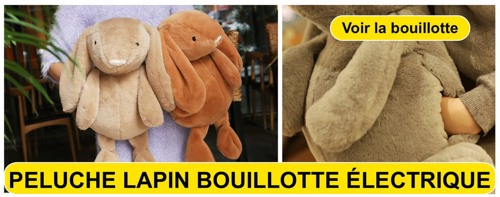 Peluche noyaux de cerise bouillotte en forme de tête de vache